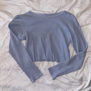 Cropped Long Sleeve Top